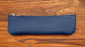 Leder Mäppchen Aris blau